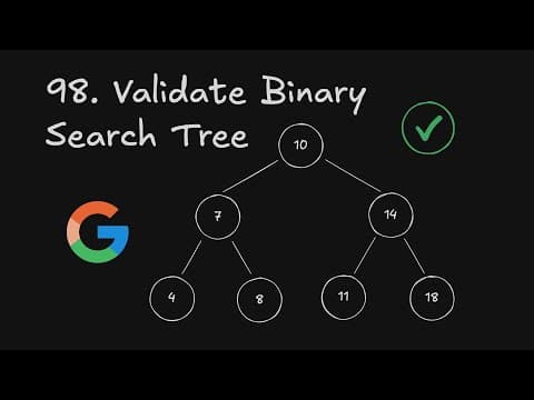 Como verificar se uma Árvore Binária de Busca é válida | LeetCode 98